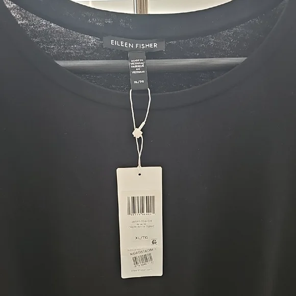 Eileen Fisher Black Tunic Top - Picture 2 of 5